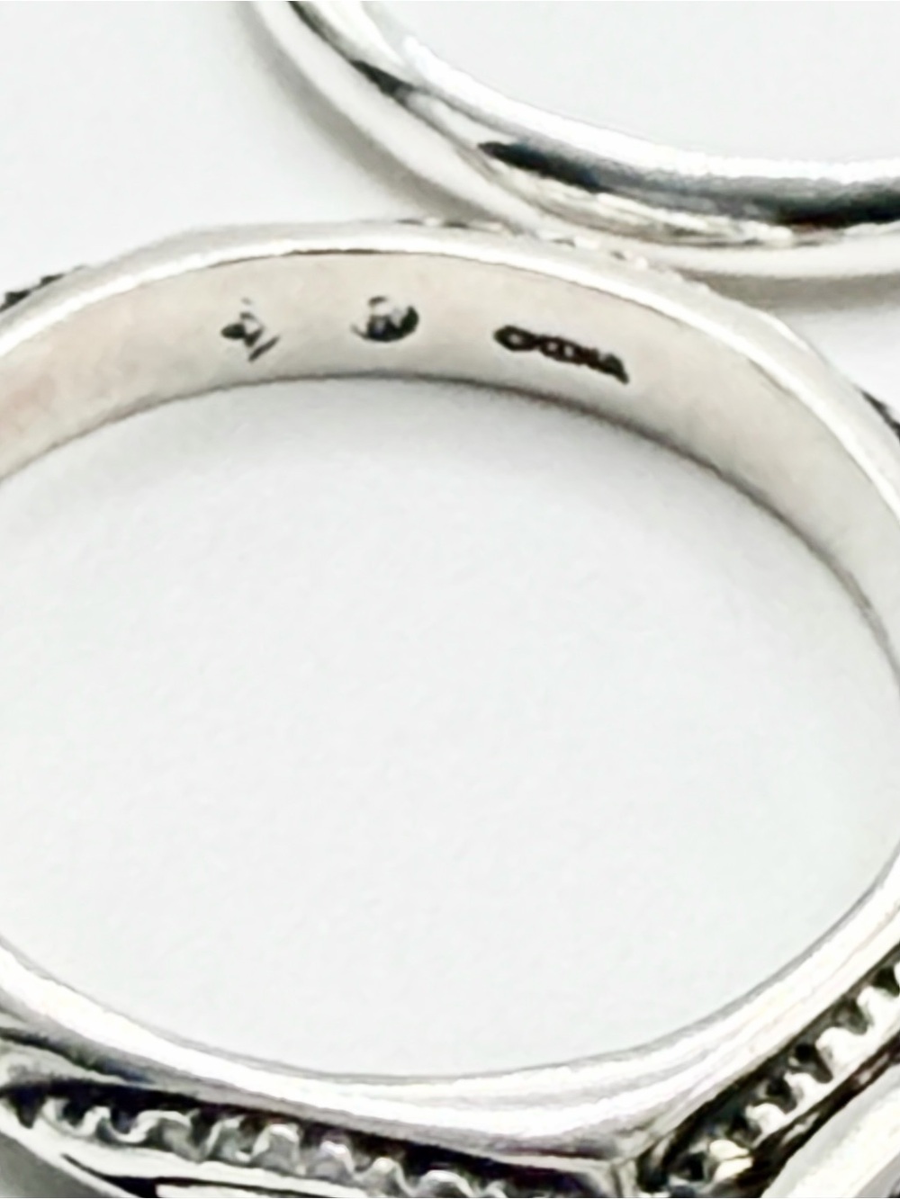 Silpada Sterling Silver “STACKS OF PLENTY” Set of 5 Unique Stacking Rings - Picture 9 of 15